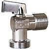 Vanne à sphère équerre pour machine à laver laiton chromé mâle 1/2''-3/4'' - Série 685 image 0