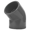 Coude 45° PVC pression petit rayon Femelle Femelle image 0