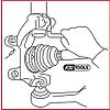 Ecarteur pour fixations de bras de suspension image 0