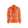 Sweat de travail col zippé haute visibilité 3564 - Orange image 0