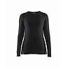 Haut de sous-vetêments thermique manches longues retardant flamme femme 7213 - Noir image 0