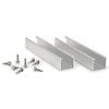Connecteur en aluminium pour le profil PSA-A avec vis DIN-7504-K A2. Valable pour rail PSA-A image 0