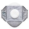 Boite de 10 masques EAGLE FFP3 plat pliable en carbone avec valve Blanc image 0