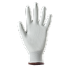 Lot de 10 paires de gants Manutention EUROLITE 13P100 polyester blanc end PU blanc image 13