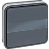 Bouton poussoir encastré lumineux porte étiquette 10A - IP55 - OXXO image 0