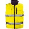 Gilet de travail d'hiver sans manche réversible haute visibilité HI-WAY - Jaune Fluo image 10