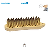 Boite de 8 brosses fil acier laitonné Classic image 2