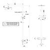 Colonne de douche Tank - 200X x 200 - chrome image 1