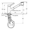 Mitigeur COX circus de cuisine douchette extractible nomenclature image 2