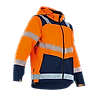 Veste de travail Softshell AUTHENTIC HV CIBLE - MARINE/ORANGE FLUO image 0