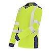 T-SHIRT MANCHES LONGUES FLUO SAFE XP JAUNE FLUO/BLEU MARINE image 6