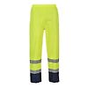 Pantalon de pluie Hi-Vis bicolore Jaune/Marine image 2