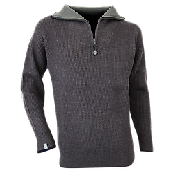 Pull de travail col camIonneur CACAO - ANTHRACITE S - 2 image