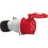 Fiche industrielle mobile rouge 3P+T - 32A/415V - IP44 image 1
