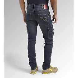 Jean de travail élastique STONE CARGO - Denim lavé image