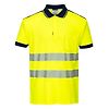 Polo HV PW3 Jaune/Marine image 0