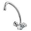 Mélangeur monotrou lavabo NF bec tube haut. sous le bec 199mm image 0