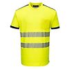 T-Shirt HV PW3 Jaune/Marine image 0