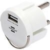 Chargeur pour port USB 2,4A - Blanc image 0