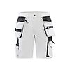 Short de travail stretch pour peintre 4D 1088 - Blanc/Gris foncé image 0