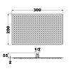Pomme de tête rectangulaire extra-plat image 1