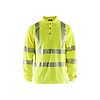 Polo de travail piqué manches longues multinormes - Jaune fluo image 0
