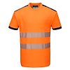 T-Shirt HV PW3 Orange/Marine image 0