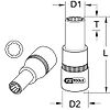 Douille tournevis pour jantes aluminium OZ, 10 mm image 1