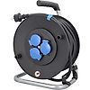 ENROULEUR DE CABLE PRO A TAMBOUR 285MM A CLAPETS H07RN-F 3G2,5 - 3 PRISES NF IP44 image 0