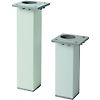 Pieds aluminium chrome pour meubles Ancoflash - La paire image 0