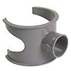 Selle PVC de branchement à 90° Mâle - Femelle. image 1