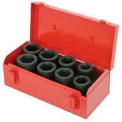 Coffret de douilles longues à chocs 1'', 24 à 38 mm, 8 pièces image