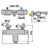 Mitigeur bain douche thermostatique nu PLAZA image 1