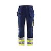 Pantalon de travail haute visibilité artisan 152918 - Marine/Jaune fluo image 0