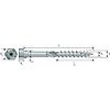 Vis connecteurs acier sur bois - Tête hexagonale - Pointe anti-fendage - Torx image 1
