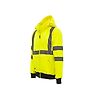 Sweat de travail haute visibilité avec zip MELODY - Jaune Fluo image 2