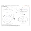 Vasque ronde Ancoswing - Blanc image 2