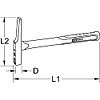 Marteau d'élécticien manche tri-matière, 200g image 1