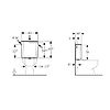 Réservoir WC AP128 rincage double touche - alimentation latérale image 1