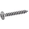 Vis à bois tête cylindrique large six lobes inviolable - Avec téton central pour penture - Inox A2 image 6