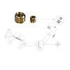 Jeu de 2 adaptateurs de diamètre filetage 3/8 et 5/8" en laiton  image 1