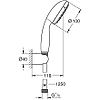 ENSEMBLE DOUCHE TEMPESTA 8L/MIN 2 JETS image 1