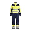 Combinaison manches longues multinormes - Jaune fluo/Marine image 0