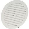 Grille aération ronde - PVC Blanc - pour tuyau fibre ciment image 0