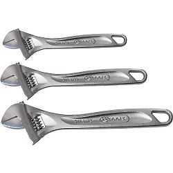 Jeu de 3 clés à molette, 10'' - 12'' - 15'' image