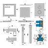 Ensemble de douche Rain Light Quadro (LED blanc froid d’ambiance) image 2
