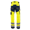Pantalon de travail AUTHENTIC HV PG DEFENSE - MARINE/JAUNE FLUO image 1