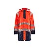 Veste de pluie haute visibilité niveau 1 4324 - Orange fluo/Marine image 0