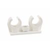 Clip nylon double avec insert en laiton M6 image 2