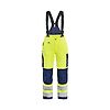 Pantalon de travail hiver à bretelles haute visibilité femme 7885 - Jaune fluo/Marine image 0